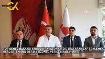 TDP GENEL BAŞKANI SARIGÜL: “ATATÜRK’E DİL UZATARAK LAF SÖYLEMEK GERÇEKTEN SON DERECE ÜZÜNTÜ VERİCİ BİR OLAYDIR”