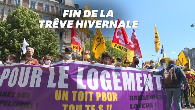 Manifestation contre la fin de la trêve hivernale qui reprend ce 1er juin