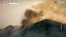 Sicily's Mount Etna erupted again, releasing thick plumes of ash