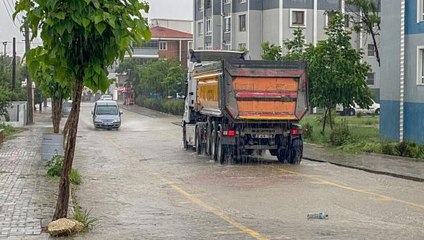 EDİRNE VE İLÇESİ KEŞAN'DA SAĞANAK ETKİLİ OLDU