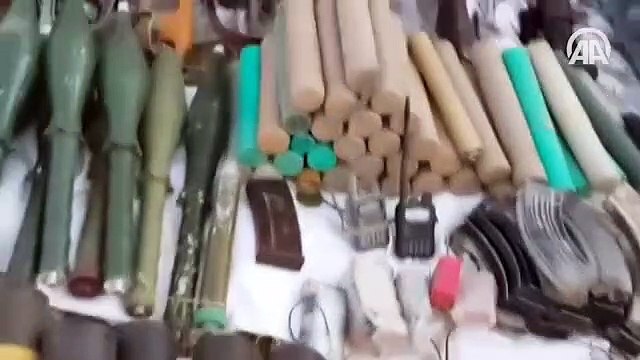 Teröristlerin cephaneliği ele geçirildi