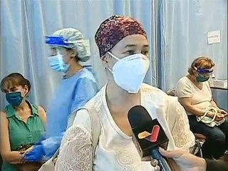 Marisabel Carvajal agradecida por poderse aplicar la vacuna Anticovid gratuitamente