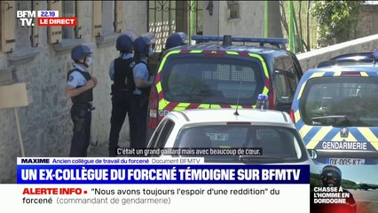 Tải video: Maxime, un ancien collègue du fugitif de Lardin-Saint-Lazare (Dordogne), témoigne ce dimanche soir sur BFMTV