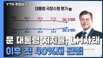 문 대통령 지지율, LH사태 이후 첫 40%대 근접 / YTN