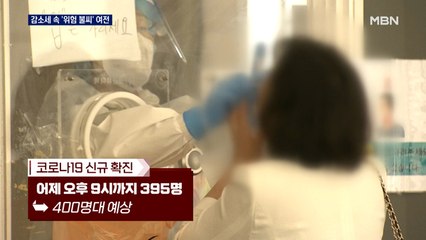 신규확진 이틀째 400명대 예상…감소세 속 '위험 불씨' 여전