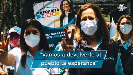Margarita Zavala llama a "terminar con la omnipotencia" que representa Morena