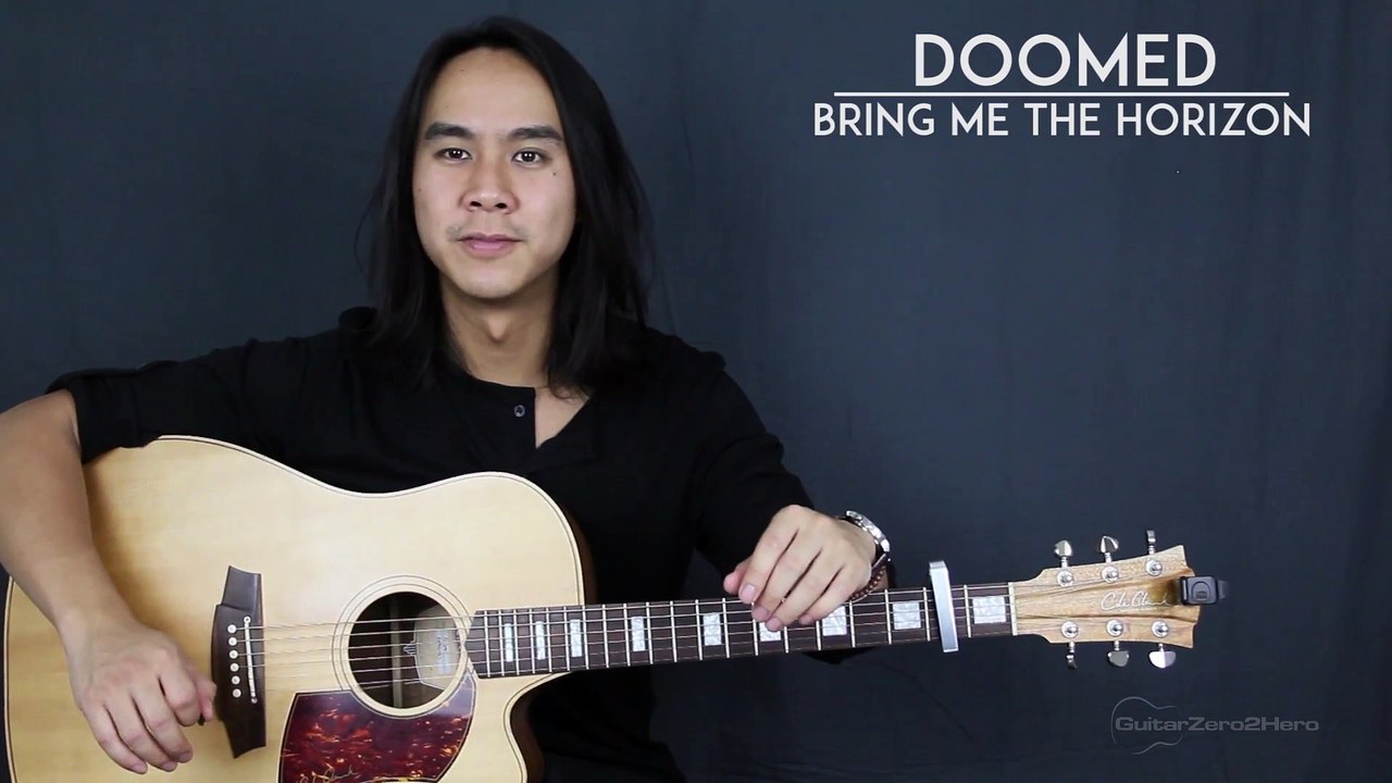 Doomed Bring Me The Horizon Guitar Tutorial Lesson Acoustic - Easy