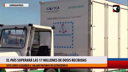 El país superará las 17 millones de dosis recibidas