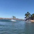 Professional Jet Ski Freerider Amazes Crowd By Doing Multiple Flips on Jet Ski At Beach