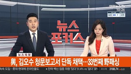 [속보] 與, 김오수 청문보고서 단독 채택…33번째 野패싱