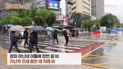 [30초뉴스] 장마 아니라는데…오락가락 비에 '봄 실종'