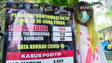 Cegah Pelanggaran Protokol Kesehatan, Pocong Kampanyekan Prokes Covid-19