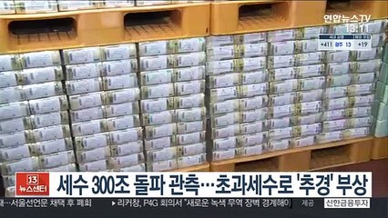 세수 300조 돌파 관측…초과세수로 '추경' 부상