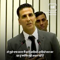 "I Am The Son Of An Army Man" Says Akshay Kumar In His Emotinal Speech To Indian Soldiers