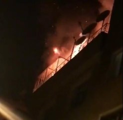 Son dakika haberleri... BURSA'DA 5 KATLI APARTMANDA YANGIN
