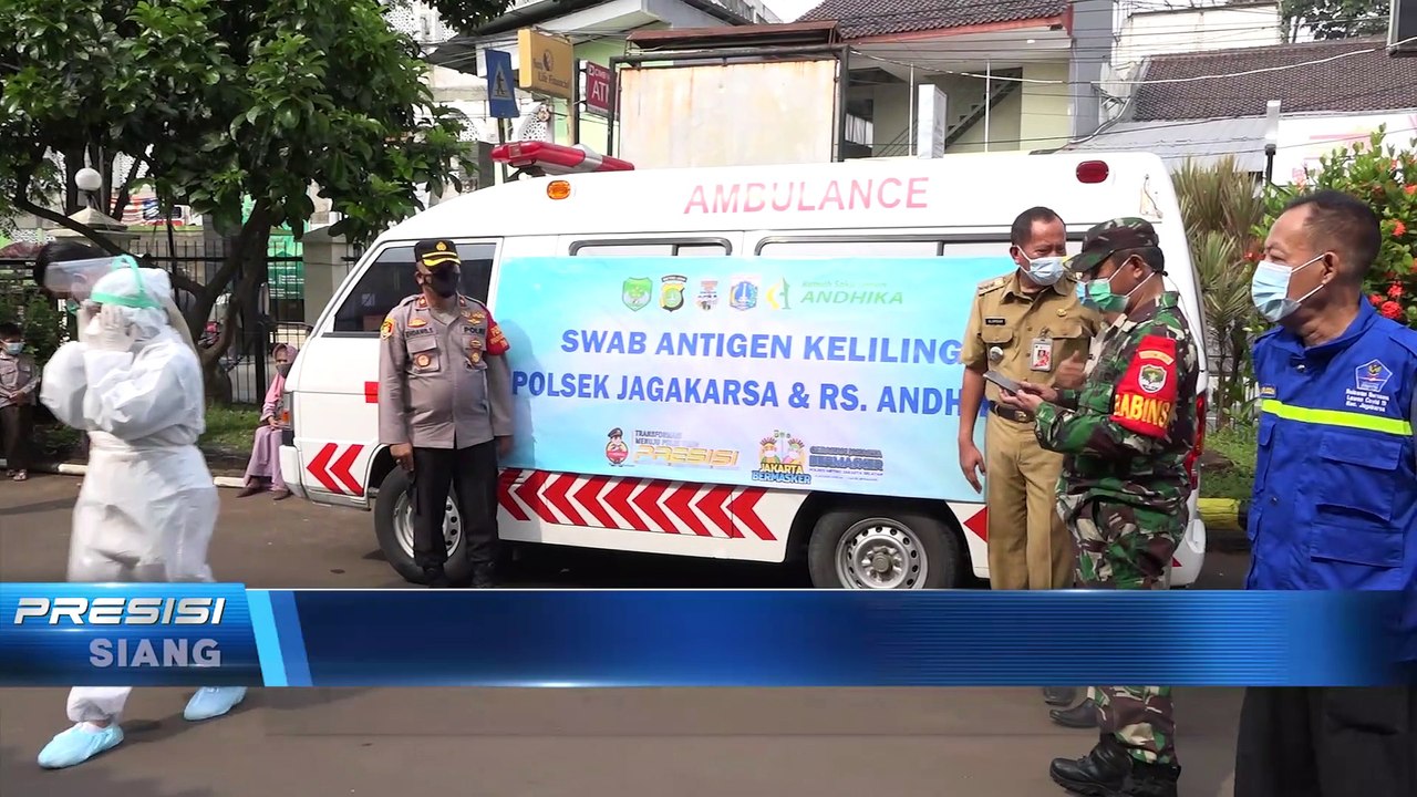 Polsek Jagakarsa Polres Metro Jakarta Selatan Gelar Tes Swab Antigen