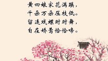 16江畔独步寻花|ancient poetry|品读千古诗文|学习中华经典|中华经典[品讀千古詩文|學習中華經典|中華經典]