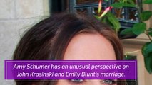 John Krasinski Reacts After Amy Schumer Jokes He and Emily Blunt Have a 