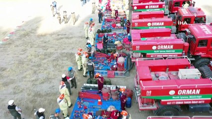 Yangın söndürme ekipleri işbaşı eğitimi aldı