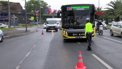 FATİH'TE TOPLU TAŞIMA ARAÇLARINDA KORONAVİRÜS DENETİMİ