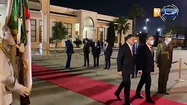 رئيس حكومة الوحدة الليبية عبد الحميد الدبيبة ينهي زيارته إلى الجزائر