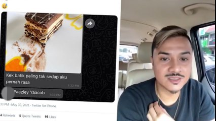 Betul ke kek batik Fazley Yaakob tak sedap? Katanya mahal tapi tak berbaloi…