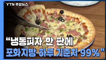 "냉동피자 한 판에 포화지방 하루 기준치 99%" / YTN
