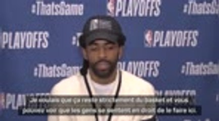 NBA - Irving : "Nous ne sommes pas au théâtre, nous ne jetons pas des tomates"