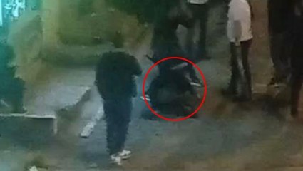 "Namus meselesi siz karışmayın" deyip sokak ortasında yakaladıkları şahsı böyle darbettiler