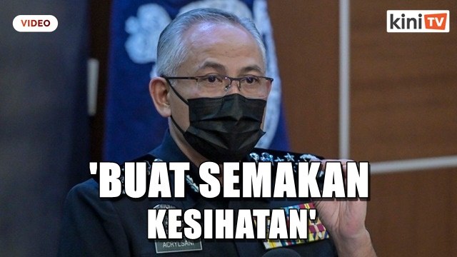 IGP arah buat semakan kesihatan atas tahanan terlebih dahulu