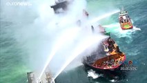 إندونيسيا: إنقاذ 274 شخصاً بعد اندلاع حريق على متن عبّارة