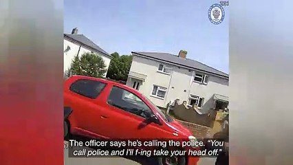Watch shocking footage of council officer attacked and racially abused by two men who littered