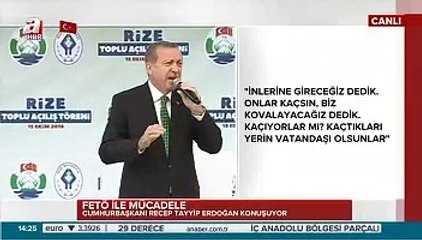 Erdoğan'dan Rize'ye havalimanı müjdesi