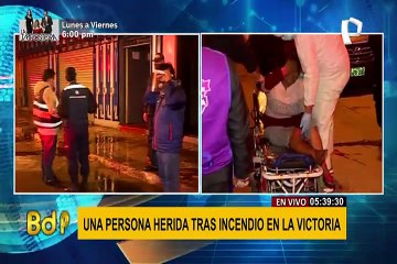 La Victoria: incendio en tercer piso de galería textil deja una persona herida