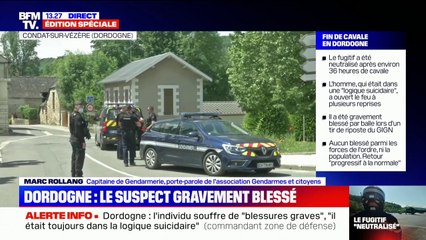 Download Video: Dordogne: le suspect neutralisé est gravement blessé