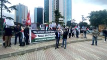 İsrail Konsolosluğu önünde Mavi Marmara protestosu