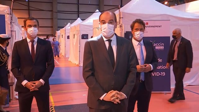 Déclaration du Premier ministre Jean Castex depuis le centre de vaccination de Saint-Maur