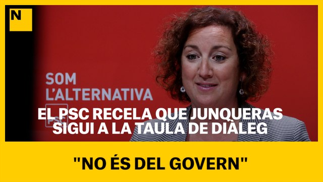 El PSC recela que Junqueras sigui a la taula de diàleg: No és del Govern