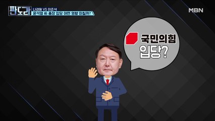 윤석열 前 검찰총장 입당하나?!
