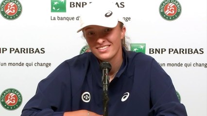 Roland-Garros 2021 - Iga Swiatek : "It's great to see Rafa Nadal such a champion, who is a normal person off the courts and who makes jokes"