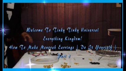 How To Make Menorah Earrings  Do It Yourself  Part 1