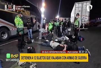 Pucusana: detienen a 12 presuntos integrantes de banda criminal con armas y municiones