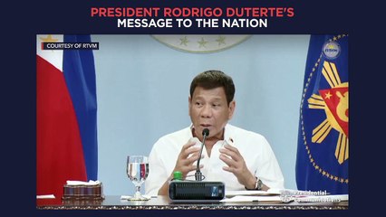 President Duterte's recorded message to the nation | Monday, May 31