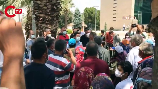 Denizli'de köylüler valilik önünde oturma eylemi başlattı