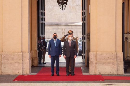 Libya Başbakanı Dibeybe, İtalya Başbakanı Draghi ile bir araya geldi