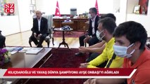 Kılıçdaroğlu ve Yavaş dünya şampiyonu Ayşe Begüm Onbaşı'yı ağırladı