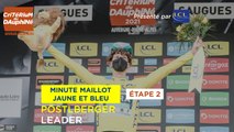 #Dauphiné 2021 - Étape 2 / Stage 2 - Minute Jaune et Bleu LCL / LCL Blue & Yellow Jersey Minute