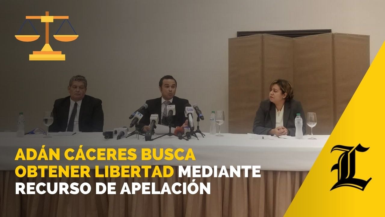 Adán Cáceres busca obtener libertad mediante recurso de apelación