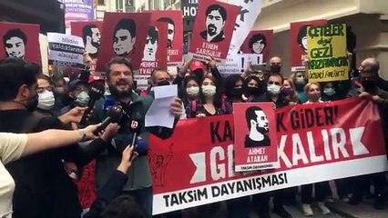Vatandaşlar Gezi eylemlerinin 8. yılında Taksim'de bir araya geldi; "Acil demokrasi istiyoruz, haklarımızı istiyoruz; alana kadar direneceğiz"