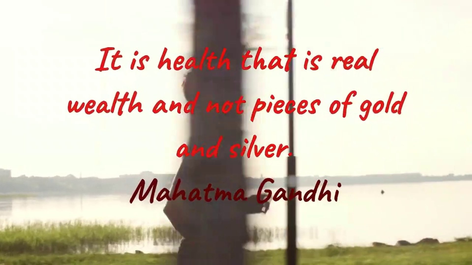 health is the real wealth